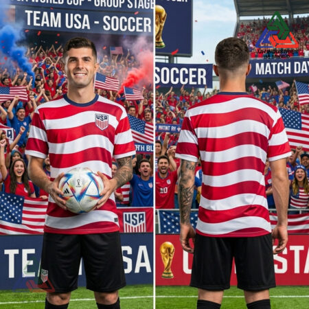 [Ready Stock] USA Football Jersey World Cup 2026 Sublimation Print High Quality and Comfortable Unisex