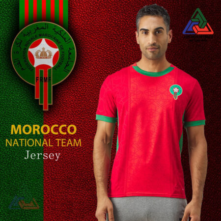 [Ready Stock] FRMF Morocco Football Jersey World Cup 2026 Sublimation Print High Quality and Comfortable Unisex